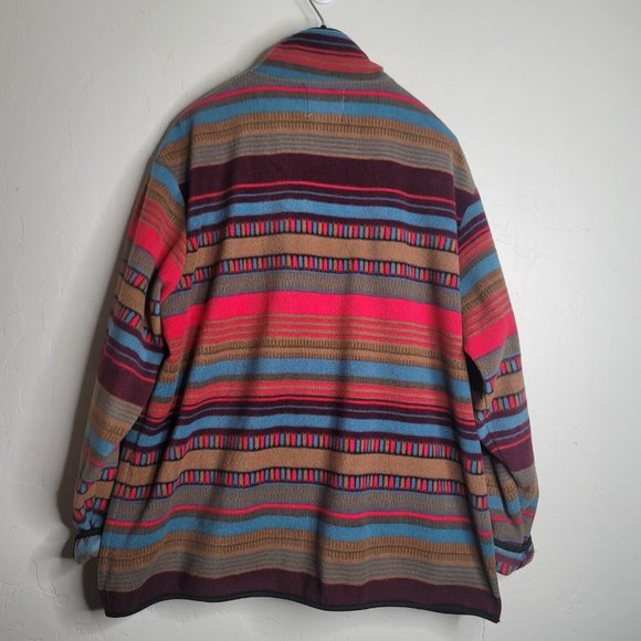 Yellowstone National Park Southwestern Blanket Jacket Coat Size XXL Artic Image - Picture 2 of 4